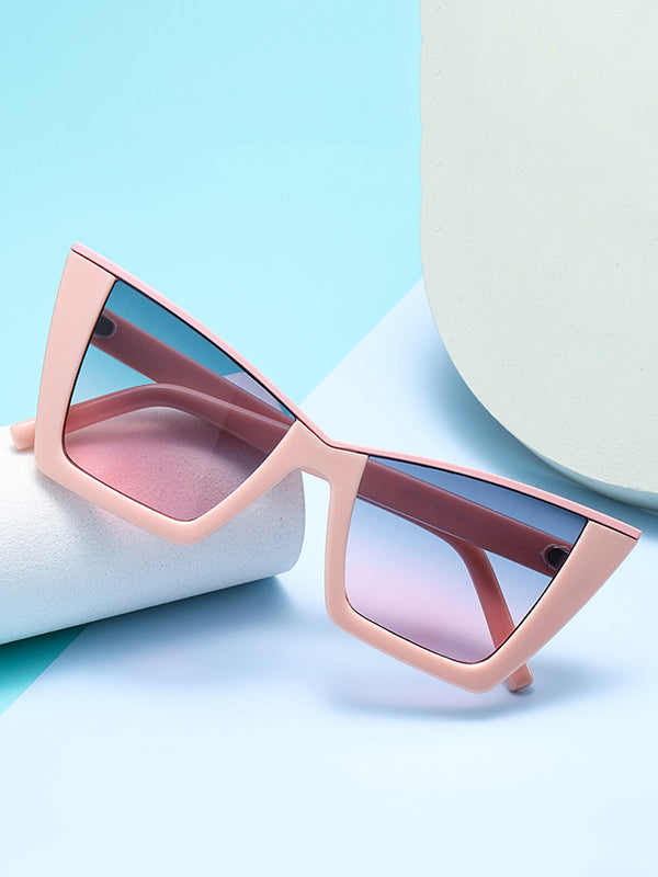 Geometric Sun-Protection Sunglasses Accessories