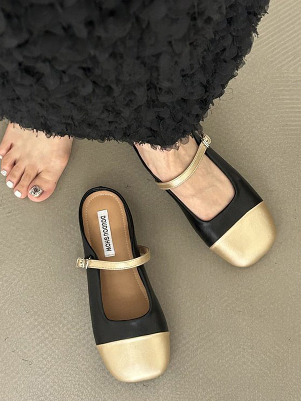 Square-Toe Slippers&Mules