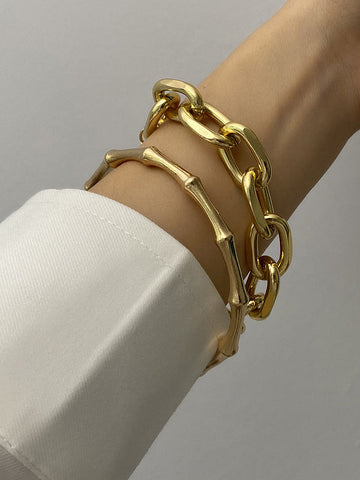 Original Cool Solid Color Geometric Bracelet