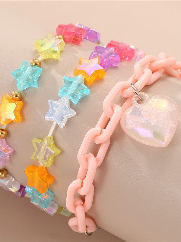 Heart Shape Star Shape Bracelet Accessories