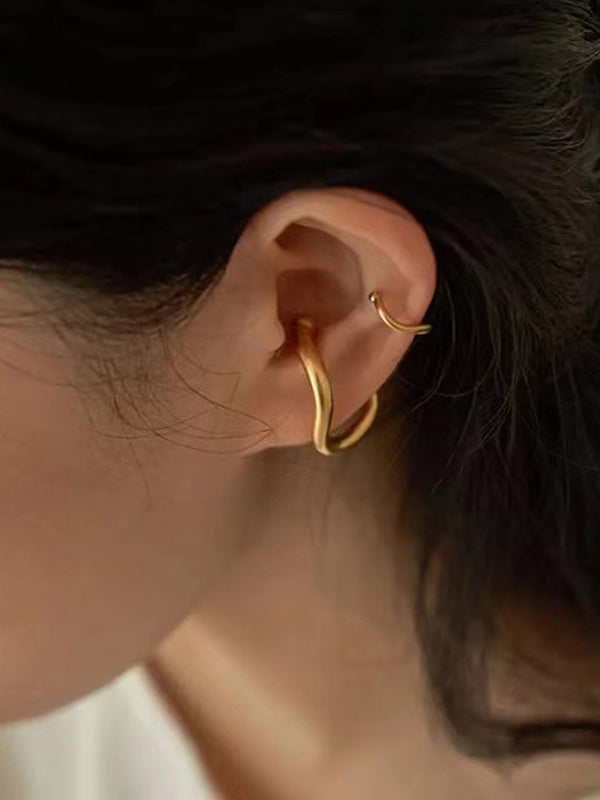 Simple Chic Solid Color Normcore Earrings