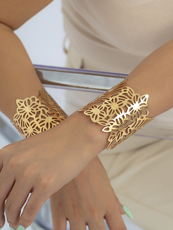 Geometric Hollow Solid Color Bracelet Accessories