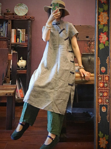 National Linen Original Button Dress