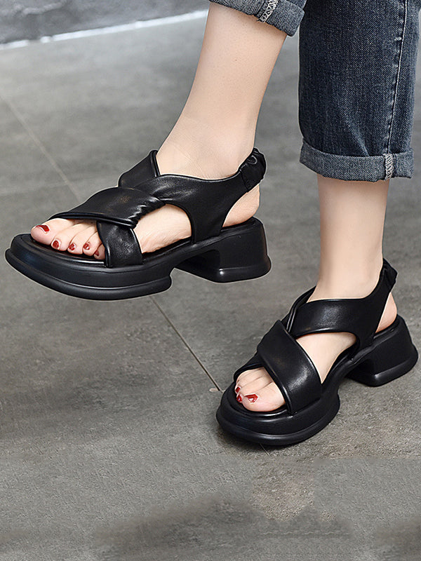 Open Toe Sandals Platform Shoes