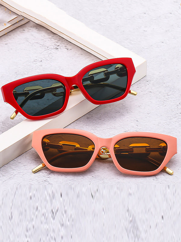 Geometric Hollow Sun-Protection Sunglasses Accessories