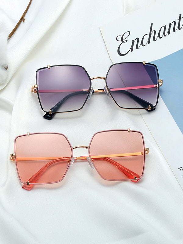 Geometric Sun-Protection Sunglasses Accessories