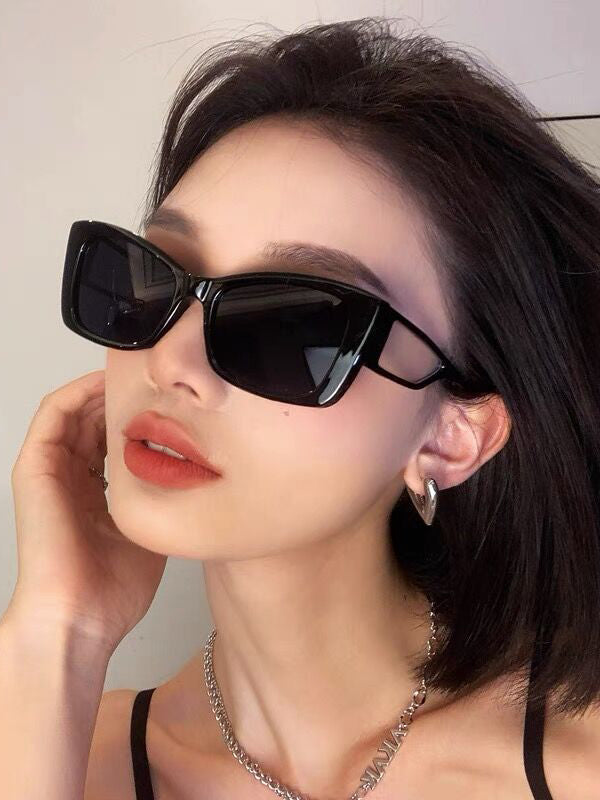 Geometric Hollow Sun-Protection Sunglasses Accessories